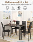 Load image into Gallery viewer, RANDY Faux Marble Dining Table and 4 Chairs - 5PC