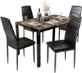 Load image into Gallery viewer, RANDY Faux Marble Dining Table and 4 Chairs - 5PC
