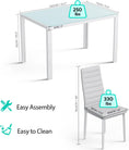 Load image into Gallery viewer, TYLER WHITE Glass Dining Table Set (Table and 6 Chairs) - 7 Piece