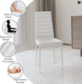 Load image into Gallery viewer, TYLER WHITE Glass Dining Table Set (Table and 6 Chairs) - 7 Piece