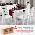 Load image into Gallery viewer, TYLER WHITE Glass Dining Table Set (Table and 6 Chairs) - 7 Piece