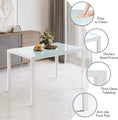 Load image into Gallery viewer, TYLER WHITE Glass Dining Table Set (Table and 6 Chairs) - 7 Piece