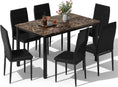 Load image into Gallery viewer, RANDY Faux Marble Dining Table and 6 Chairs - 7PC