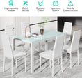 Load image into Gallery viewer, TYLER WHITE Glass Dining Table Set (Table and 6 Chairs) - 7 Piece