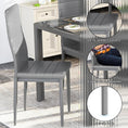 Load image into Gallery viewer, TYLER Grey Glass Dining Table Set (Table and 6 Chairs) - 7 Piece
