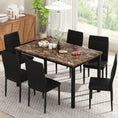 Load image into Gallery viewer, RANDY Faux Marble Dining Table and 6 Chairs - 7PC
