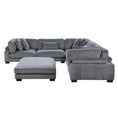 Cargar la imagen en la vista de la galería, 6-Piece Modular Sectional with Ottoman -- 8555GY3CR2ACOT