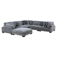 Cargar la imagen en la vista de la galería, 6-Piece Modular Sectional with Ottoman -- 8555GY3CR2ACOT
