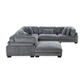 Cargar la imagen en la vista de la galería, 6-Piece Modular Sectional with Ottoman -- 8555GY3CR2ACOT