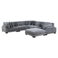 Cargar la imagen en la vista de la galería, 6-Piece Modular Sectional with Ottoman -- 8555GY3CR2ACOT