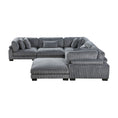 Cargar la imagen en la vista de la galería, 6-Piece Modular Sectional with Ottoman -- 8555GY3CR2ACOT