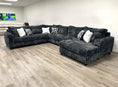 Load image into Gallery viewer, 9900 Charcoal - 4PC Oversized Sectional
