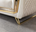 Cargar la imagen en la vista de la galería, Anica Ivory Velvet Sofa 92 & Loveseat 76