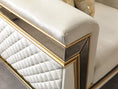 Cargar la imagen en la vista de la galería, Anica Ivory Velvet Sofa 92 & Loveseat 76