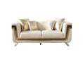 Cargar la imagen en la vista de la galería, Anica Ivory Velvet Sofa 92 & Loveseat 76