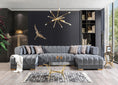 Load image into Gallery viewer, Ariana Gray Velvet Double Chaise 138" Sectional