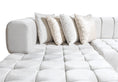Load image into Gallery viewer, Ariana Ivory Velvet Double Chaise 138" Sectional