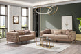 Load image into Gallery viewer, Belinda Velvet Sofa Set 2PC - Coffee