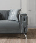 Cargar la imagen en la vista de la galería, Belinda Velvet Sofa Set 2PC - Gray