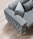 Cargar la imagen en la vista de la galería, Belinda Velvet Sofa Set 2PC - Gray