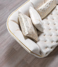 Cargar la imagen en la vista de la galería, Daphne Velvet Sofa Set 2PC - Ivory