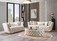 Cargar la imagen en la vista de la galería, Daphne Velvet Sofa Set 2PC - Ivory