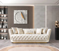 Cargar la imagen en la vista de la galería, Daphne Velvet Sofa Set 2PC - Ivory