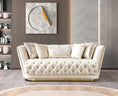 Cargar la imagen en la vista de la galería, Daphne Velvet Sofa Set 2PC - Ivory
