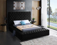 Load image into Gallery viewer, ELEGANTE BLACK - Upholstered Platform Storage Bed