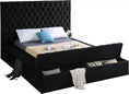 Load image into Gallery viewer, ELEGANTE BLACK - Upholstered Platform Storage Bed
