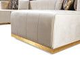 Cargar la imagen en la vista de la galería, Elisha Velvet Double Chaise Sectional - Ivory