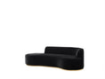 Cargar la imagen en la vista de la galería, Ella Velvet Chaise Lounge / Sectional - Black