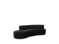 Cargar la imagen en la vista de la galería, Ella Velvet Chaise Lounge / Sectional - Black