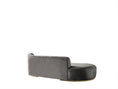 Load image into Gallery viewer, Ella Velvet Chaise Lounge / Sectional - Gray