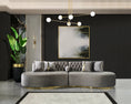 Load image into Gallery viewer, Ella Velvet Curved Sectional - Gray