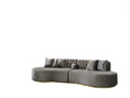 Load image into Gallery viewer, Ella Velvet Curved Sectional - Gray