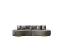 Load image into Gallery viewer, Ella Velvet Curved Sectional - Gray