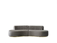 Load image into Gallery viewer, Ella Velvet Curved Sectional - Gray
