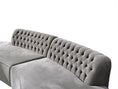 Load image into Gallery viewer, Ella Velvet Curved Sectional - Gray
