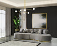 Load image into Gallery viewer, Ella Velvet Curved Sectional - Gray