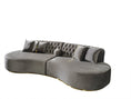 Load image into Gallery viewer, Ella Velvet Curved Sectional - Gray