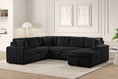 Load image into Gallery viewer, Forever Black Sectional With Pull-Out Bed