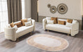 Cargar la imagen en la vista de la galería, Helena Velvet Sofa Set 2PC - Ivory