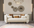 Cargar la imagen en la vista de la galería, Helena Velvet Sofa Set 2PC - Ivory