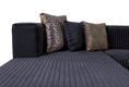 Load image into Gallery viewer, Juliana Velvet 4-Piece Sectional - Black