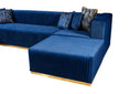 Load image into Gallery viewer, Juliana Velvet 4-Piece Sectional - Blue