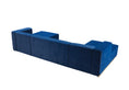 Load image into Gallery viewer, Juliana Velvet 4-Piece Sectional - Blue