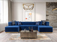 Load image into Gallery viewer, Juliana Velvet 4-Piece Sectional - Blue