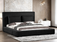 Load image into Gallery viewer, Lauren Black Platform Bed (w/ USB PORTS) - Queen, King **NEW ARRIVAL**