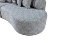Cargar la imagen en la vista de la galería, Lena Boucle 3-Piece Curved 145" Sectional - Blue